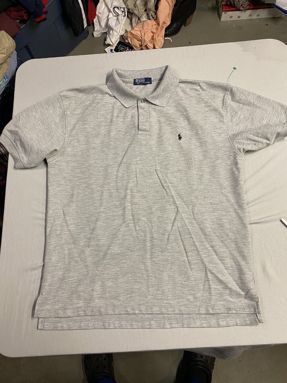 Polo Ralph Lauren Polo Short Sleeve Shirt Size XL Gray Solid